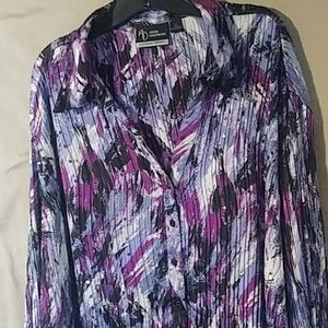 Colorful Plus Size Blouse